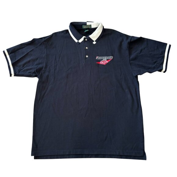 VTG Ash City Polo Shirt Men’s XXL 2XL Brigestone Short Sleeve Canada Made 90s - Picture 1 of 13